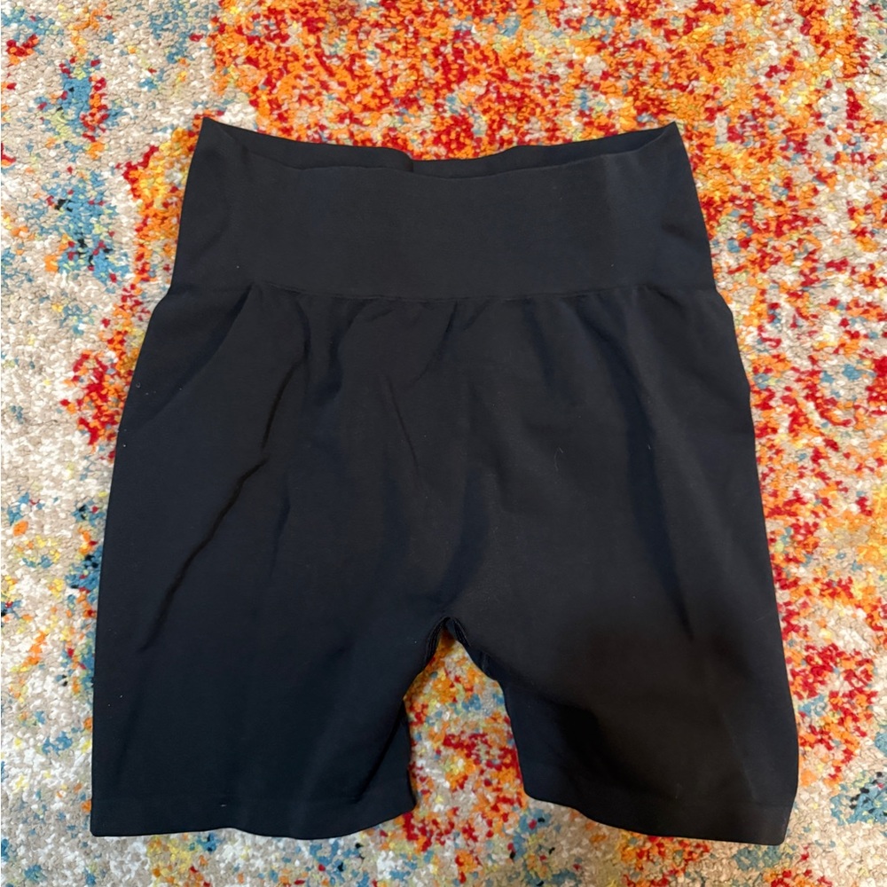 Women's Black High-Waisted Shorts